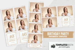 40th Birthday Photo Booth Template