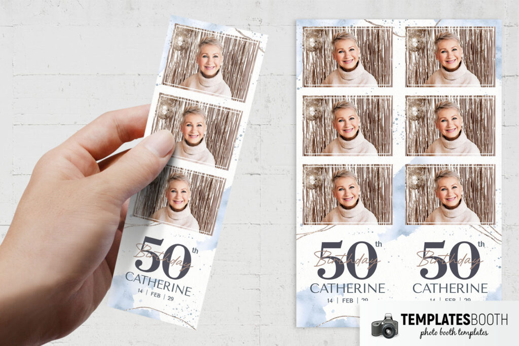 50th Birthday Photo Booth Template