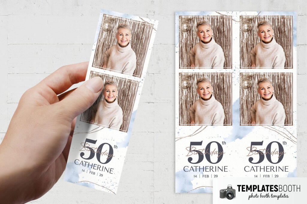 50th Birthday Photo Booth Template