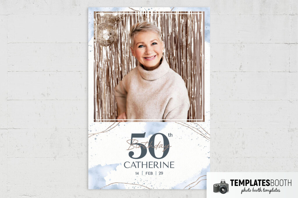50th Birthday Photo Booth Template