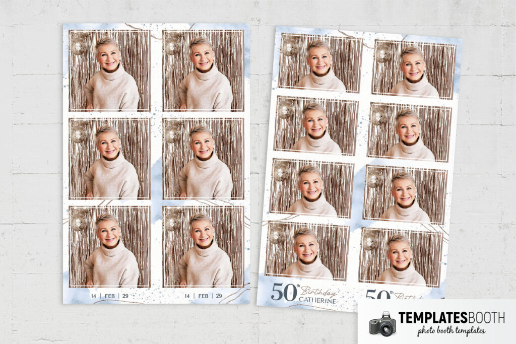 50th Birthday Photo Booth Template