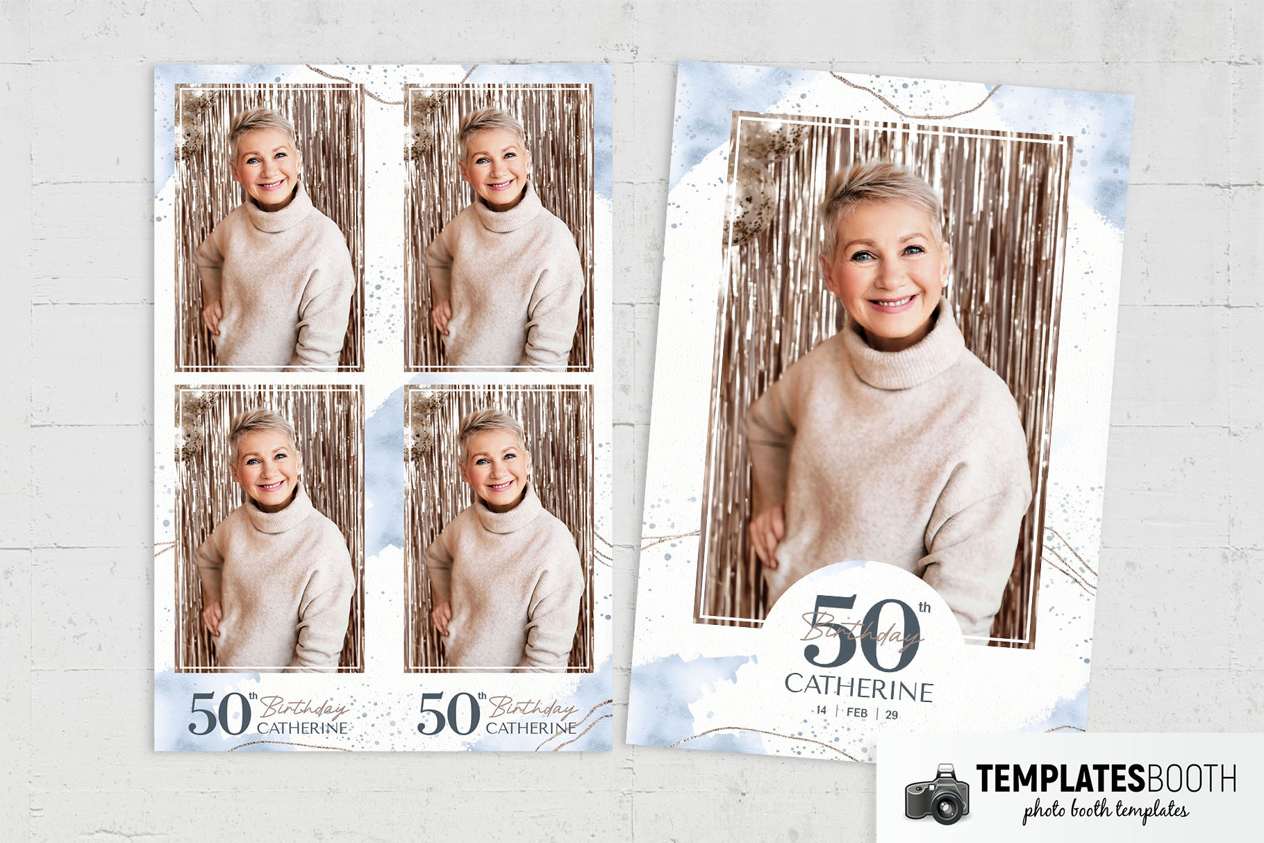 50th Birthday Photo Booth Template
