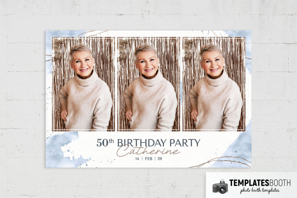 50th Birthday Photo Booth Template