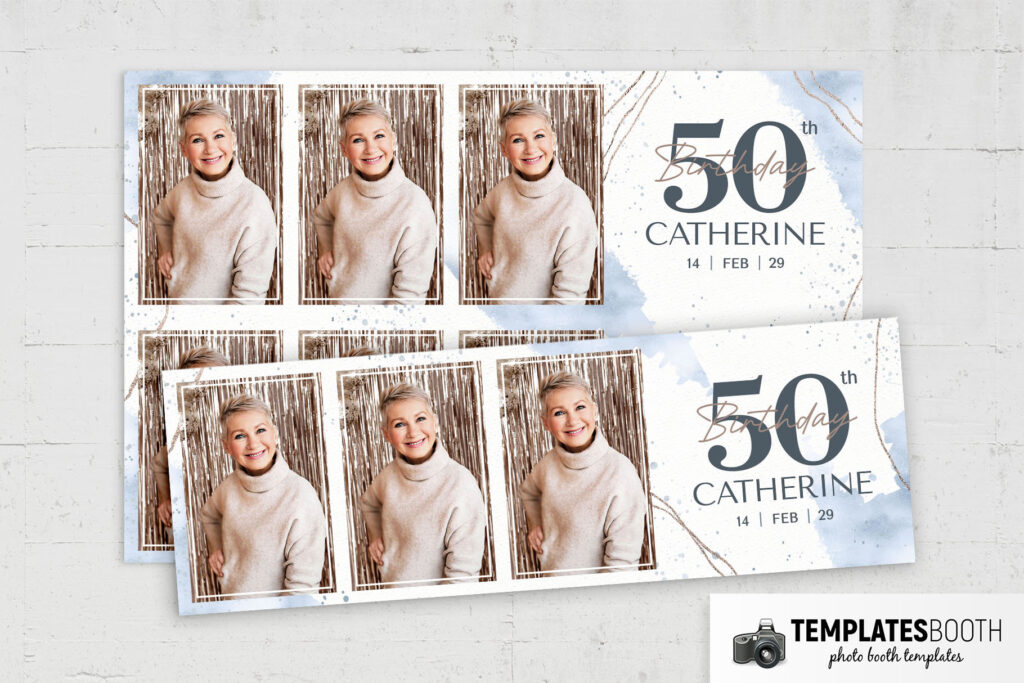 50th Birthday Photo Booth Template