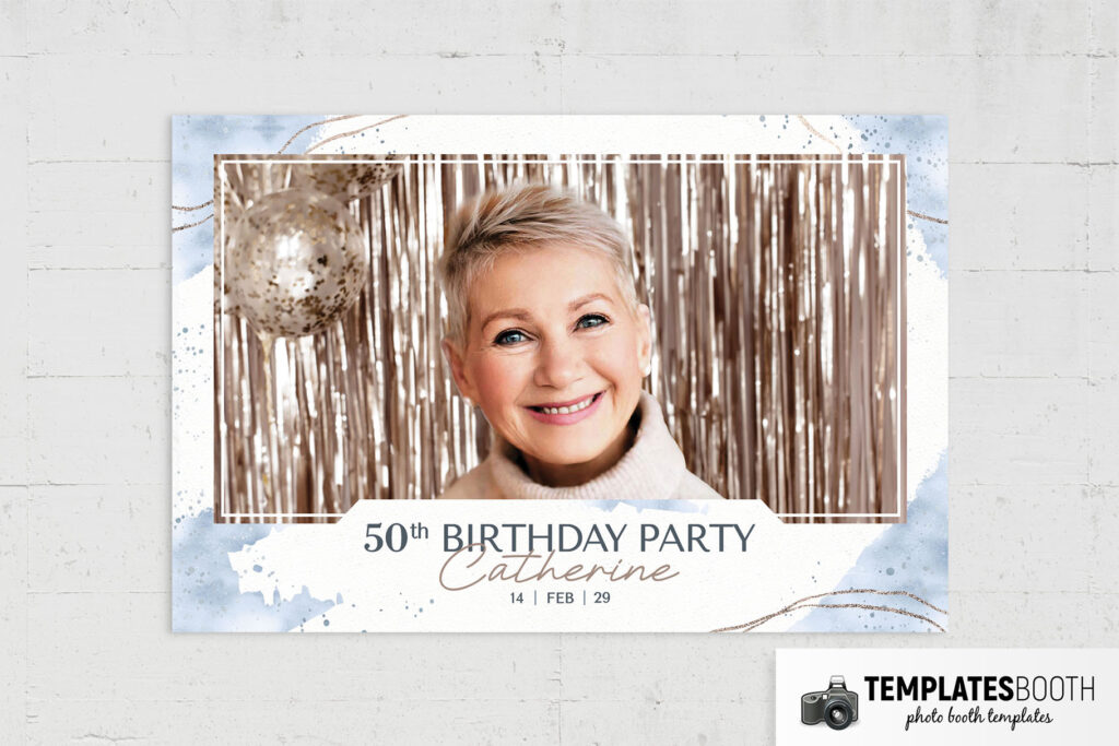 50th Birthday Photo Booth Template