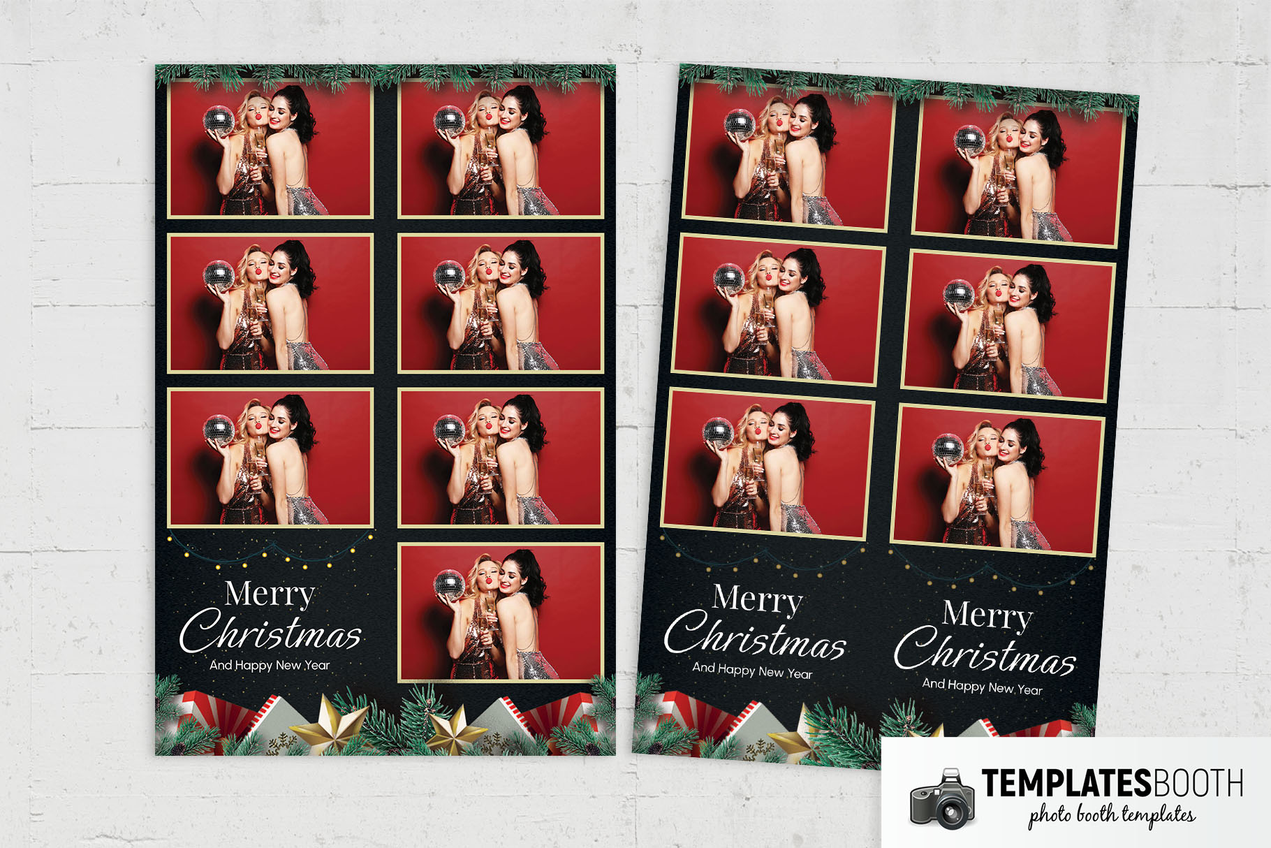 Free Festive Christmas Photo Booth Template