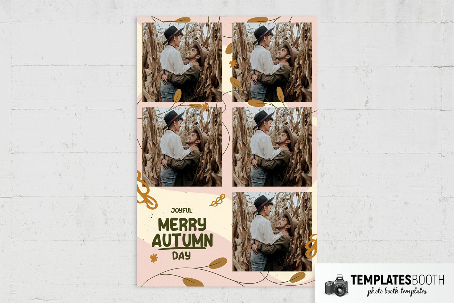 Free Modern Autumn Photo Booth Template - TemplatesBooth