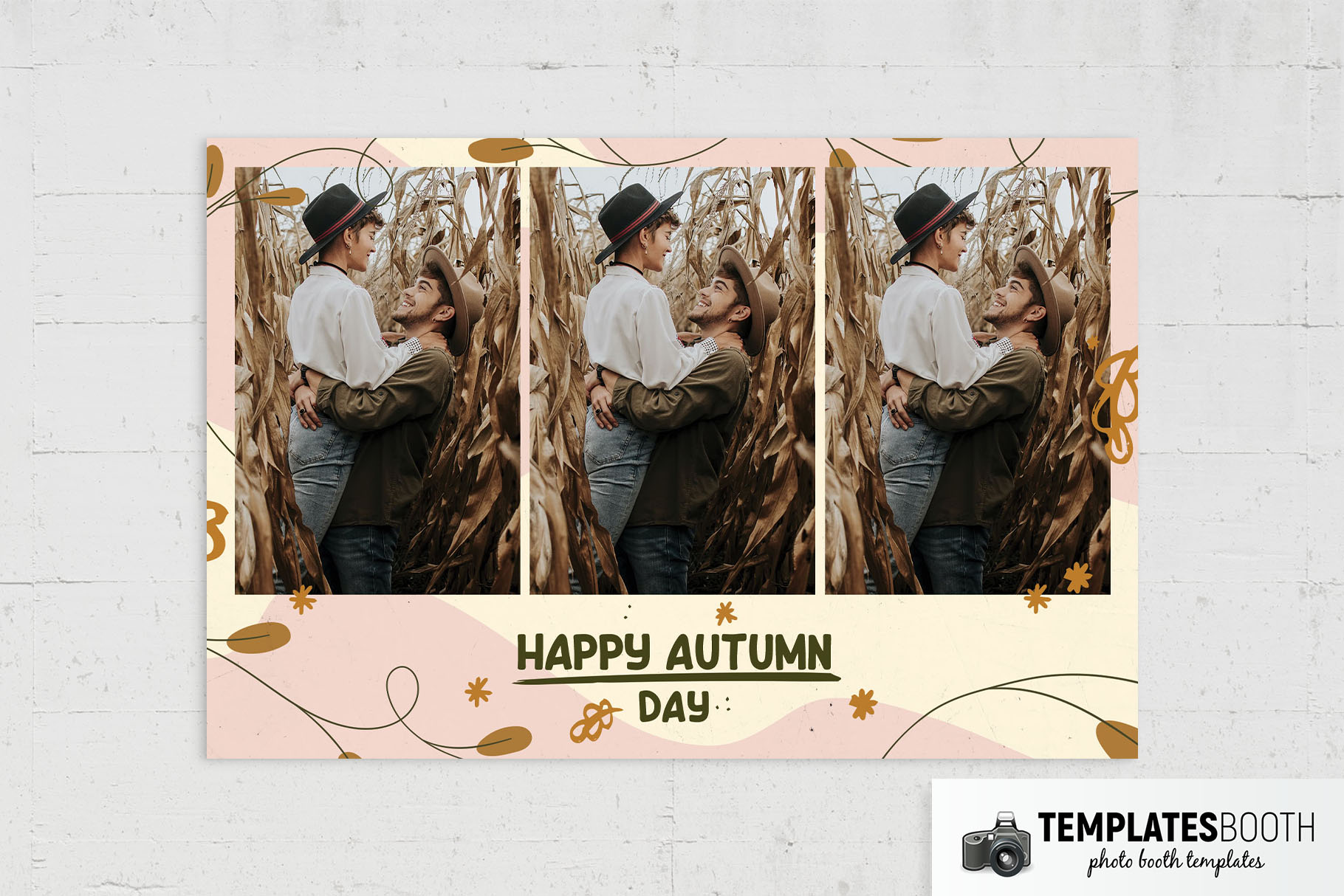 Free Modern Autumn Photo Booth Template