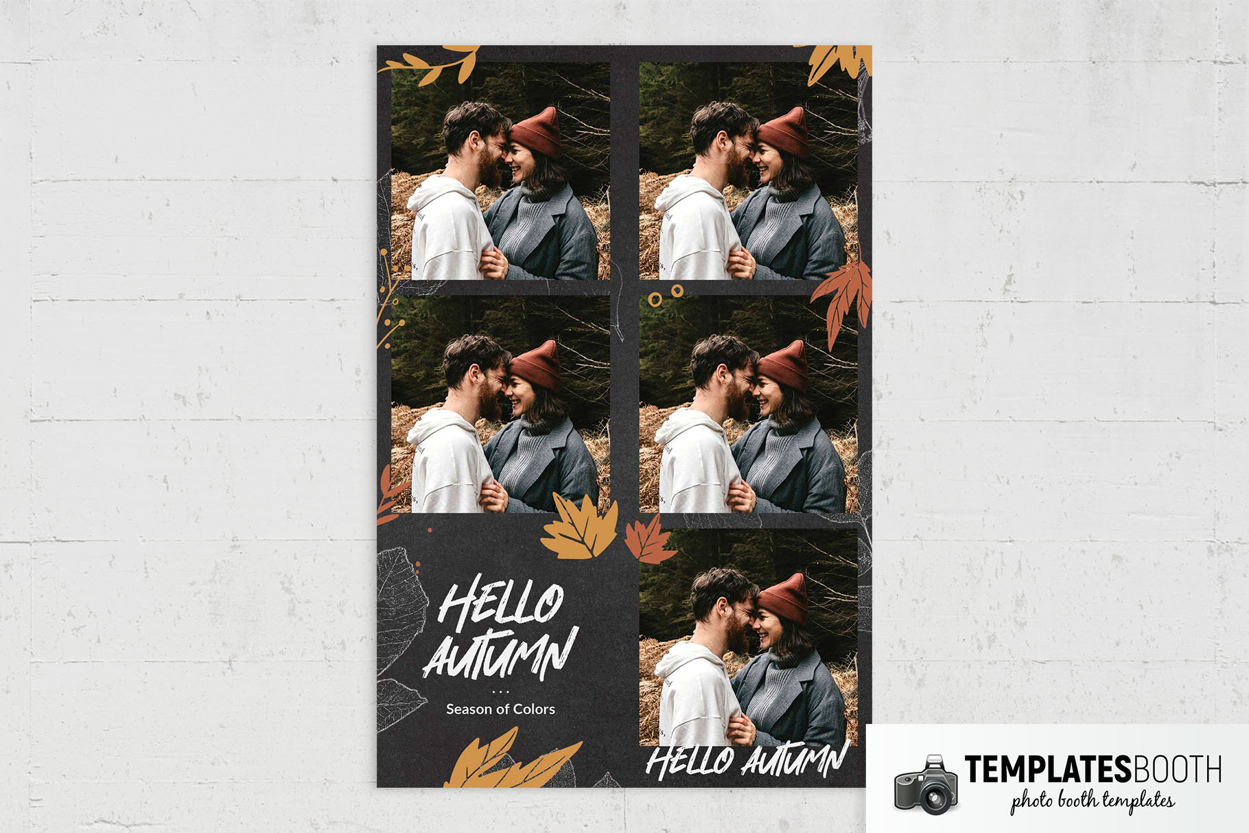 Hello Autumn Free Photo Booth Template