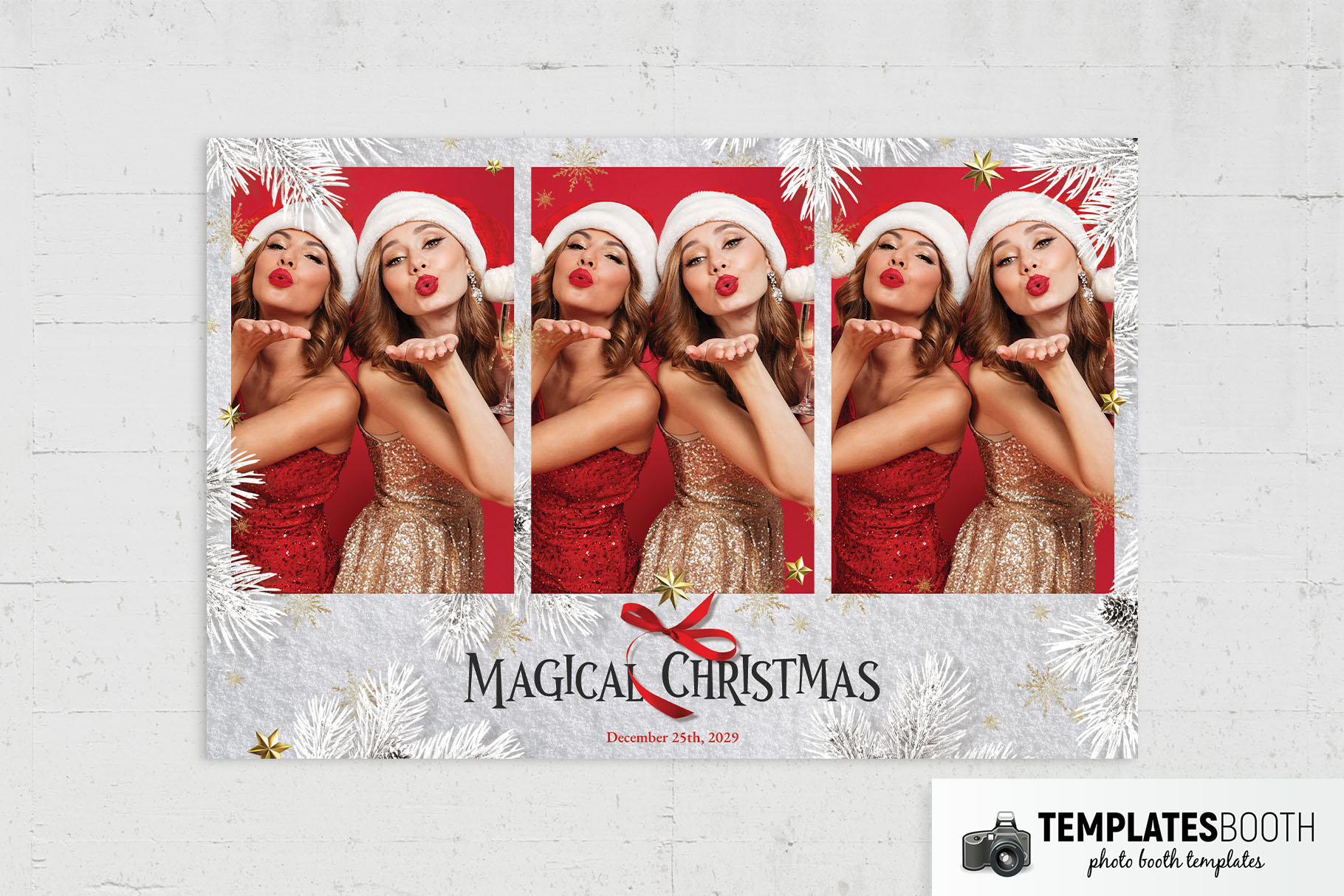 Magical Christmas Photo Booth Template
