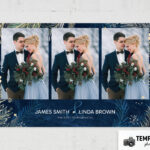 Blue Winter Wedding Photo Booth Template – Preview 4
