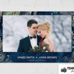 Blue Winter Wedding Photo Booth Template – Preview 2