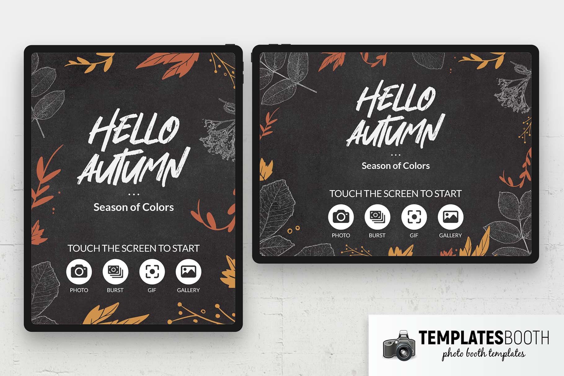 Free Autumn Photo Booth Welcome Screen