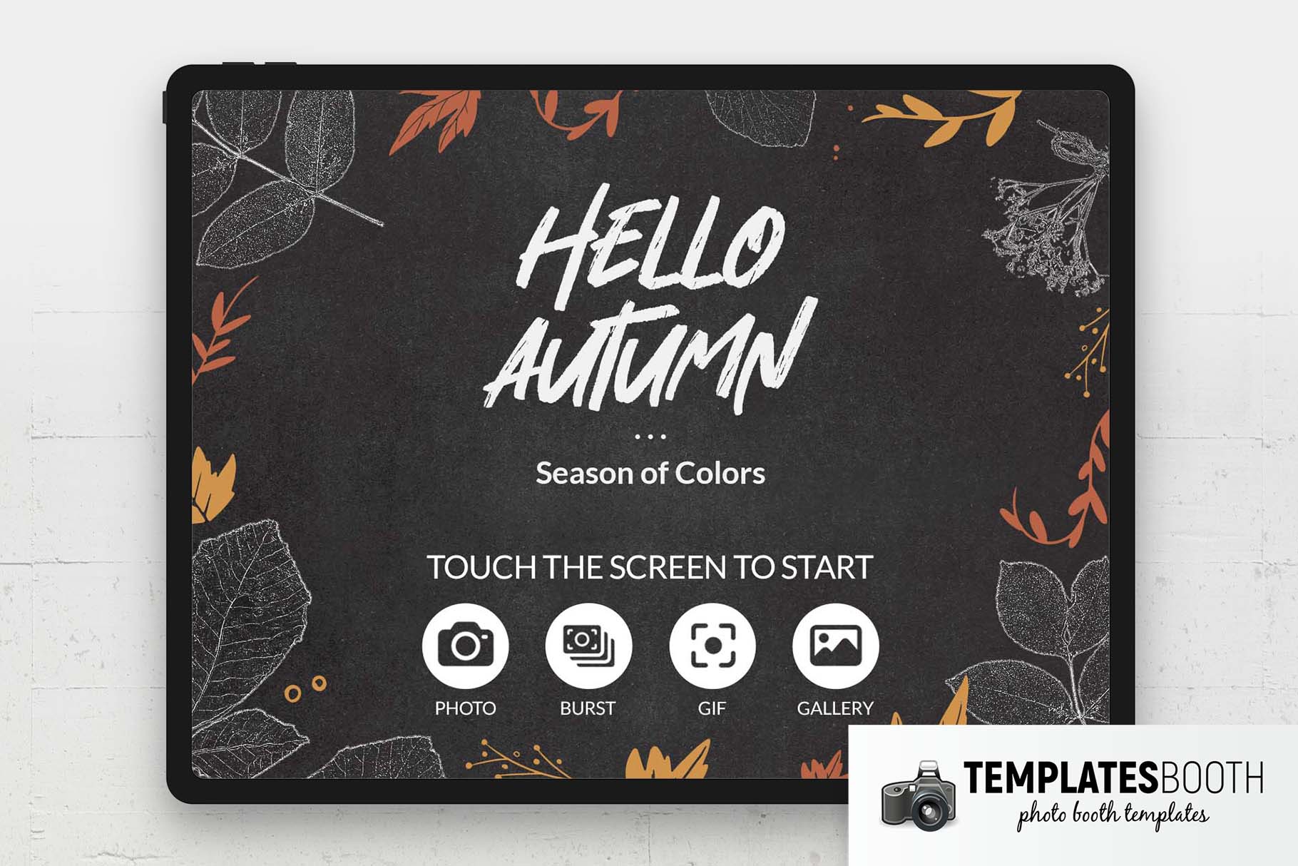 Free Autumn Photo Booth Welcome Screen