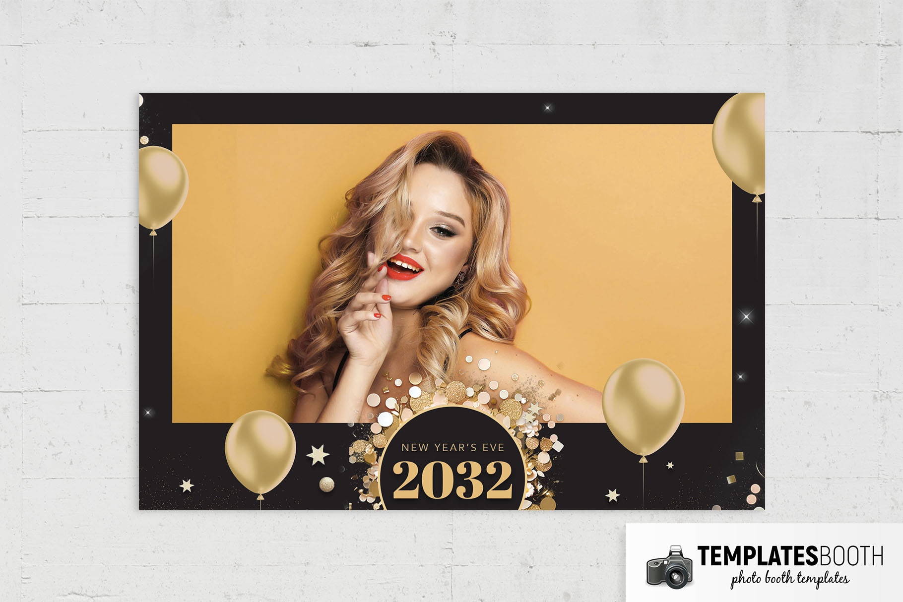 NYE Party Photo Booth Template Template