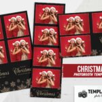 Black & Gold Christmas Photo Booth Template