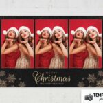 Black & Gold Christmas Photo Booth Template