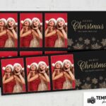 Black & Gold Christmas Photo Booth Template