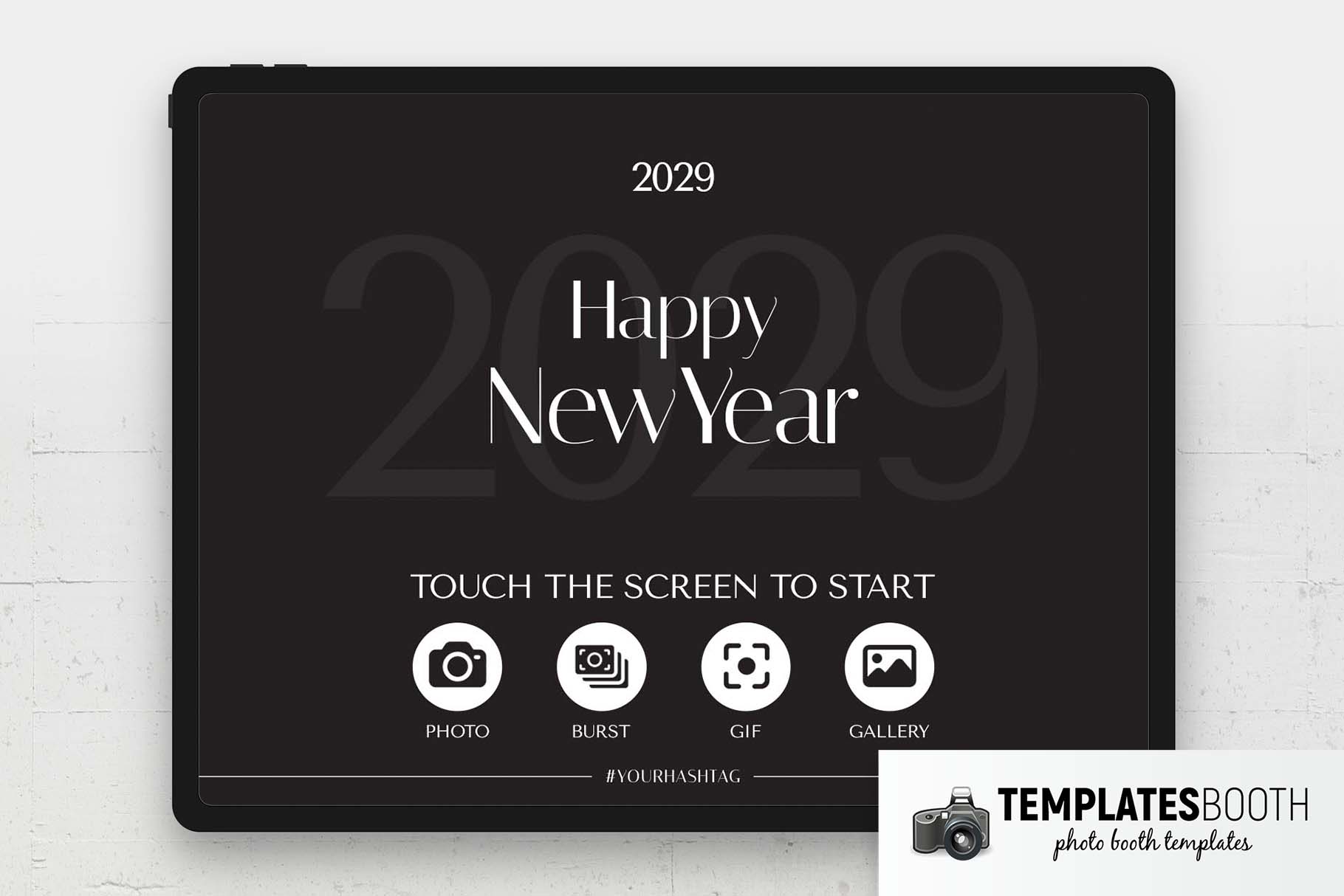 New Year Gala Photo Booth Welcome Screen