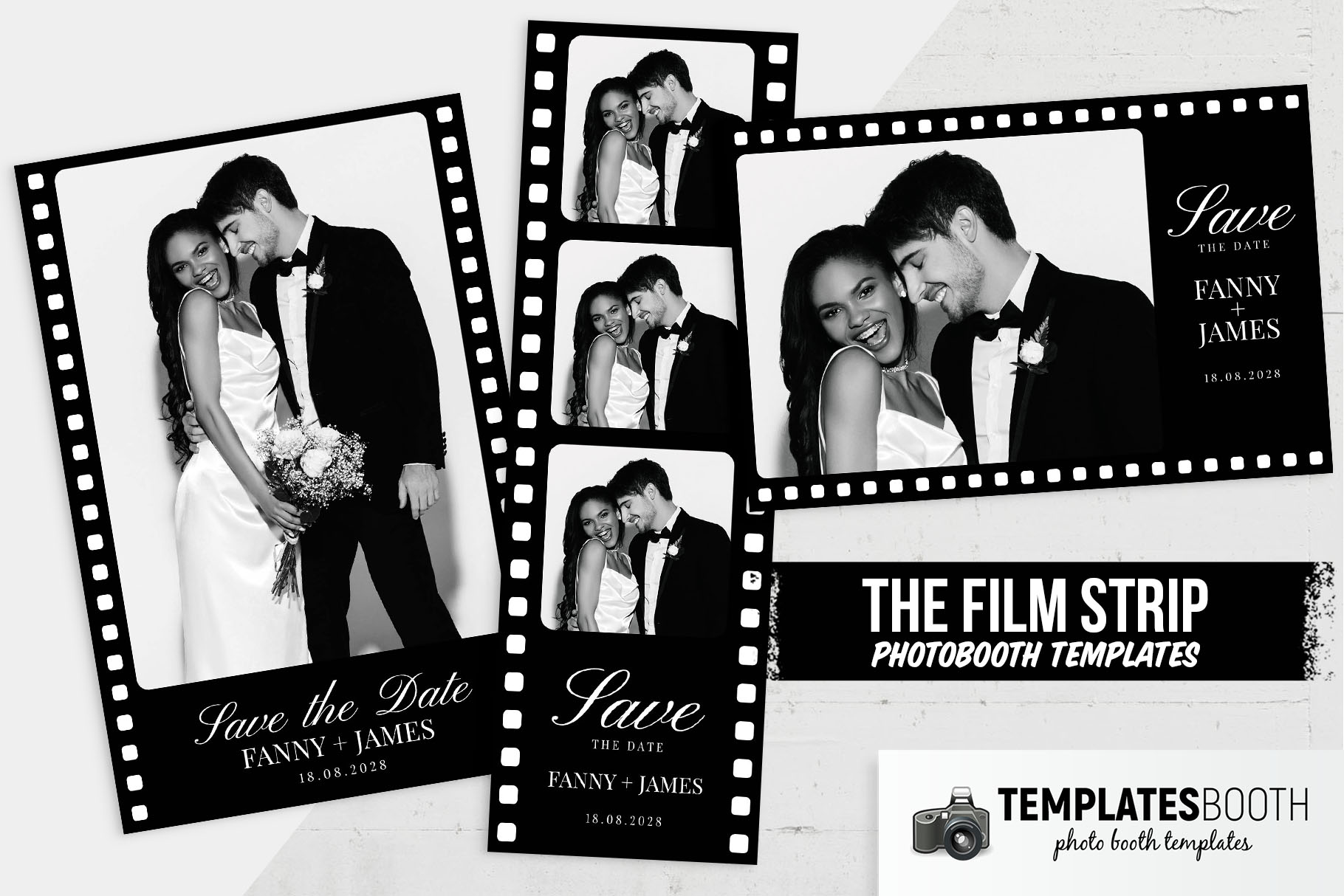 Film Strip Photo Booth Templateๆ