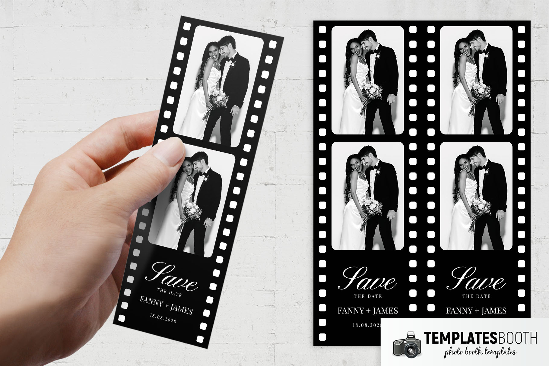 Film Strip Photo Booth Template