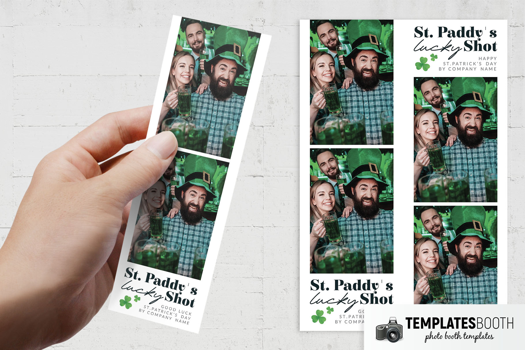 Minimal St. Patrick's Day Photo Booth Template
