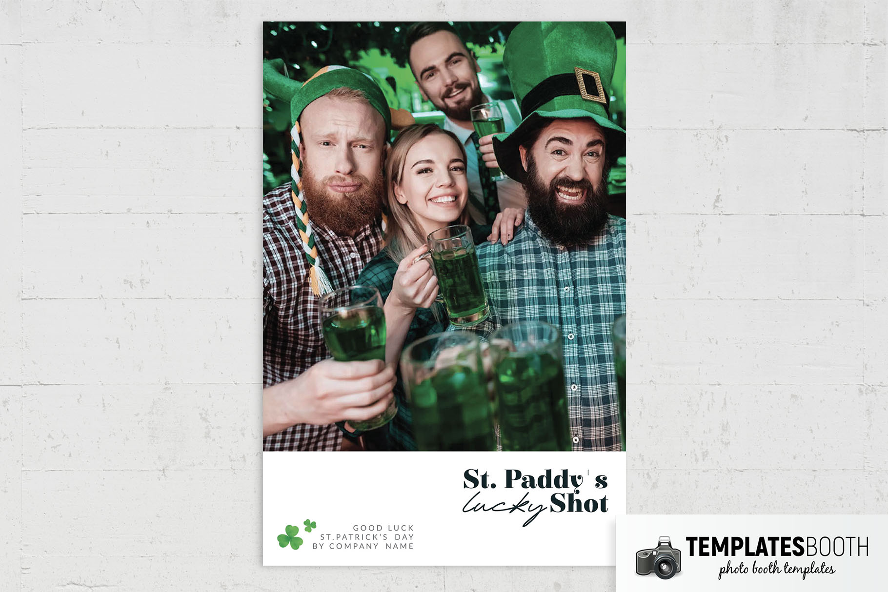 Minimal St. Patrick's Day Photo Booth Template