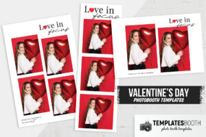 Modern Valentines Day Photo Booth Template