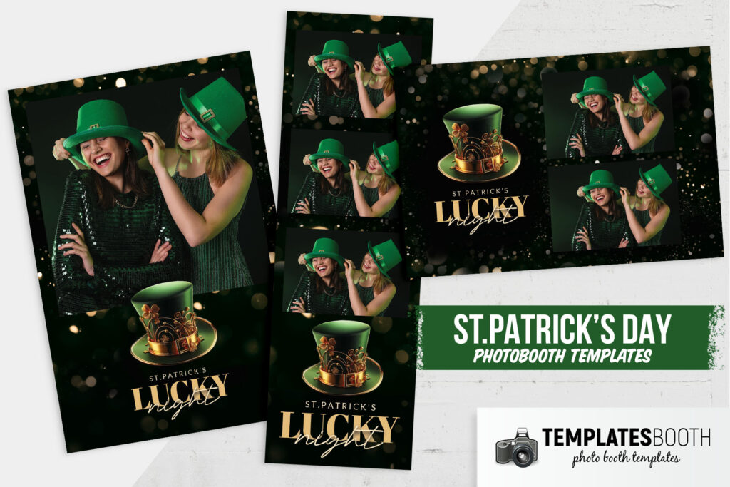 St Patrick's Day Lucky Night Photo Booth Template