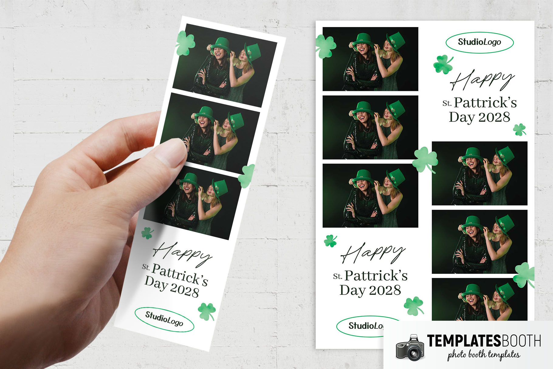St Patricks Day Photo Booth Template