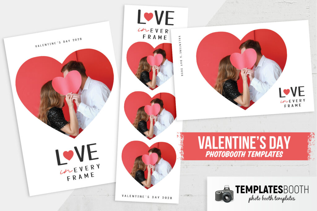 Heart Photo Booth Example Valentines Heart Photo Booth Template - TemplatesBooth