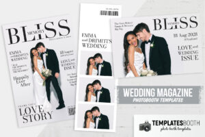 Wedding Magazine Photo Booth Template