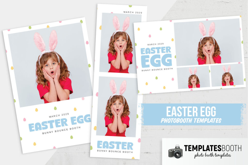 Cute Simple Easter Photo Booth Template