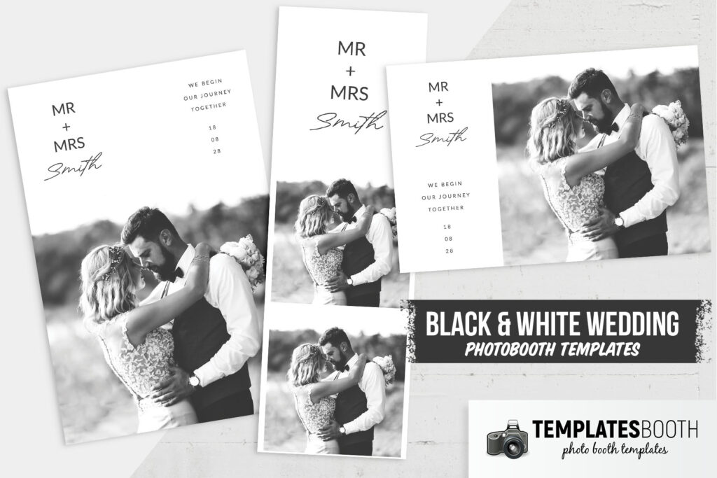 Minimalist Black & White Photo Booth Template