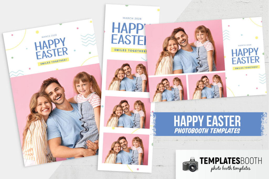 Simple Easter Photo Booth Template