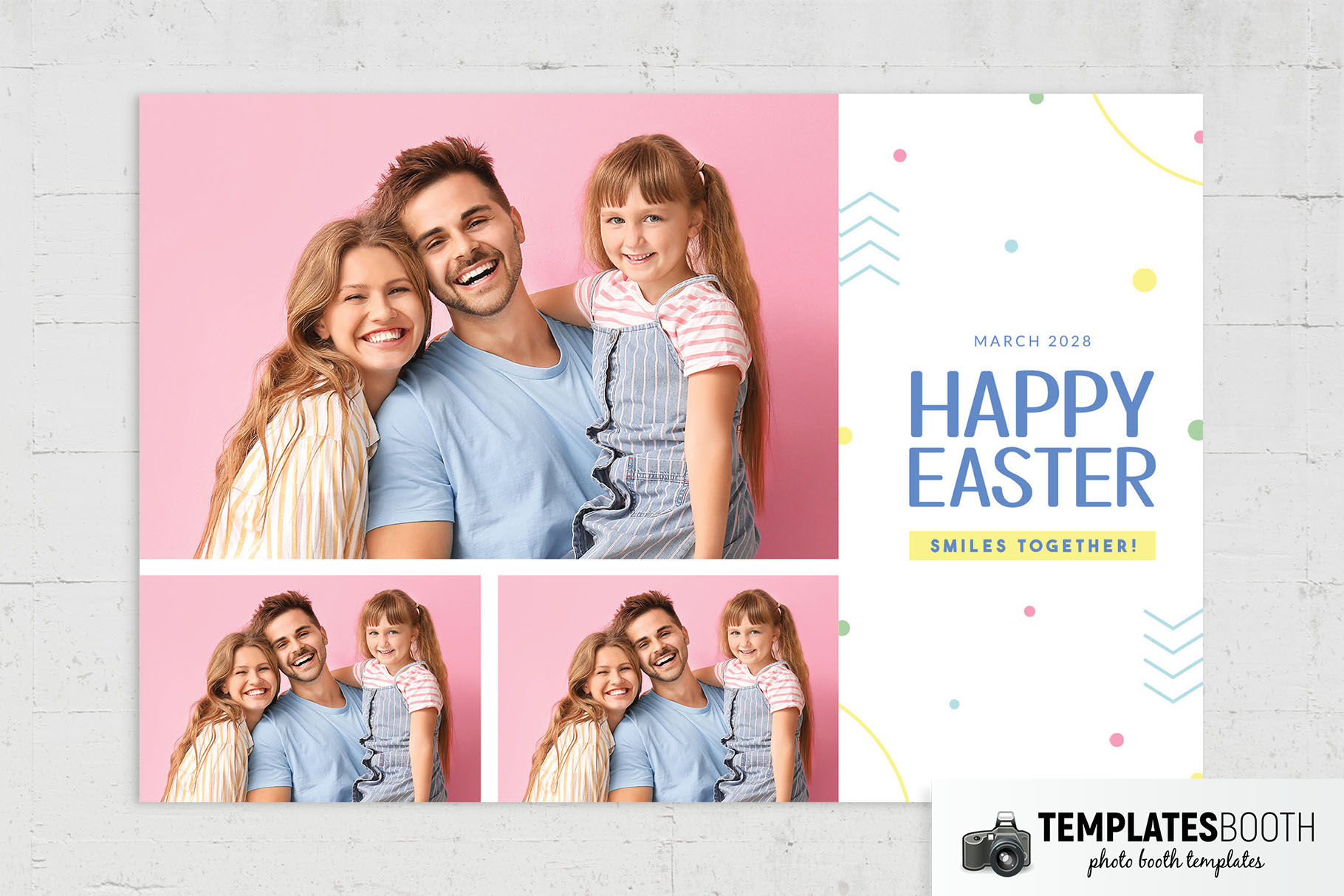 Simple Easter Photo Booth Template