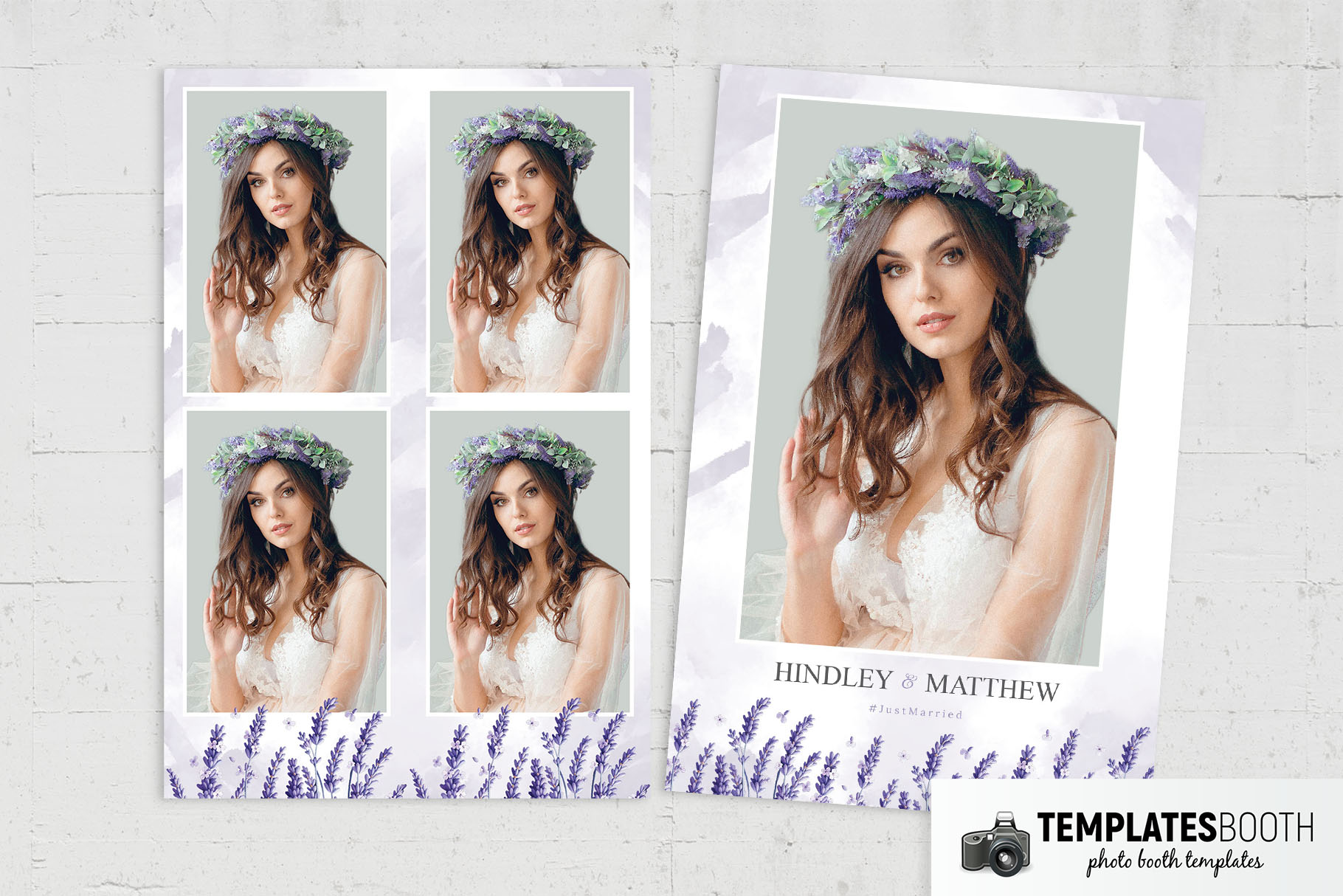 Lavender Photo Booth Template