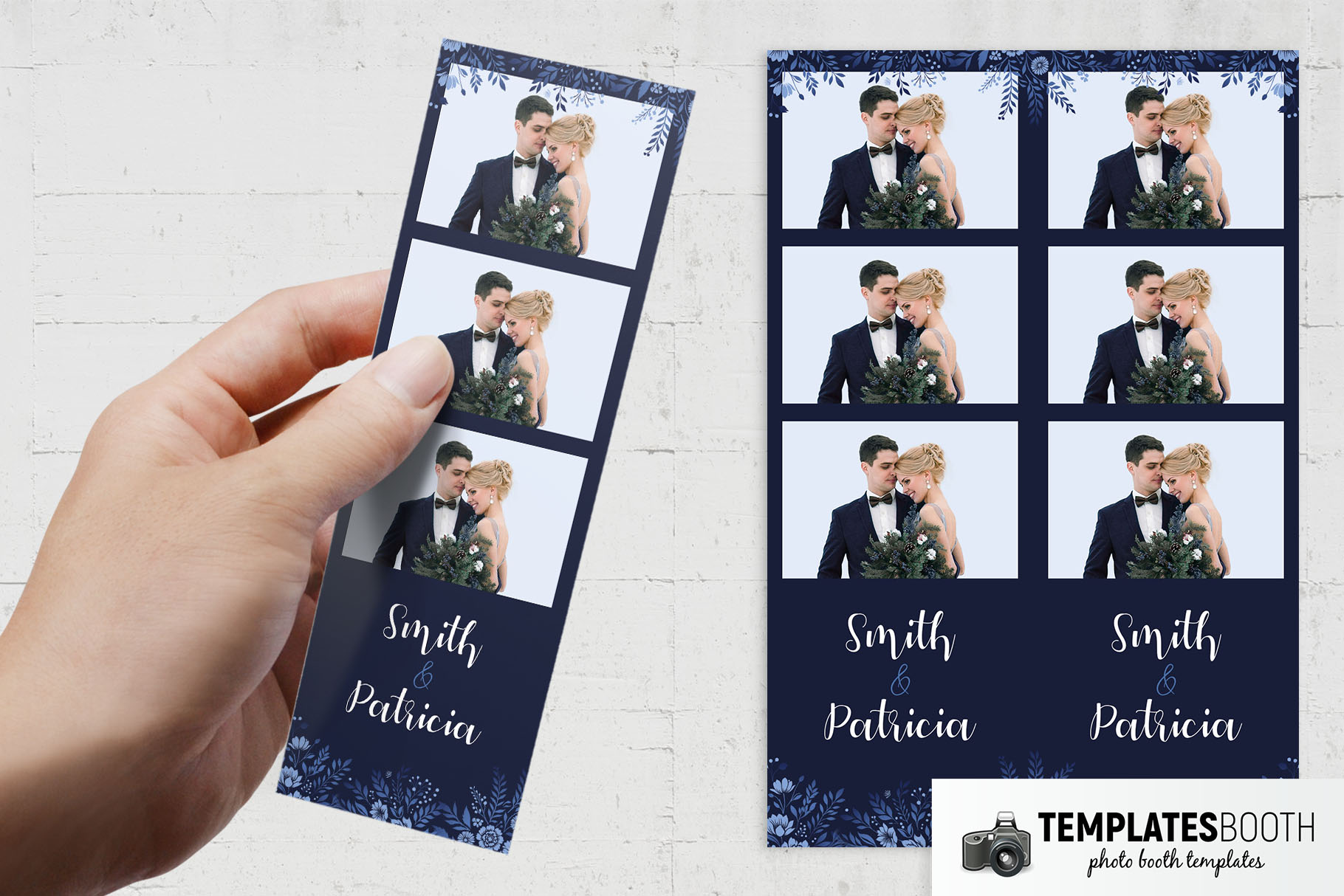 Navy Blue Photo Booth Template