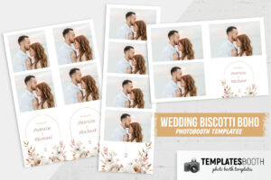Biscotti Boho Wedding Photo Booth Template