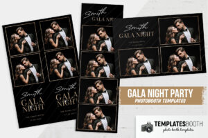 Black & Gold Gala Night Photo Booth Template