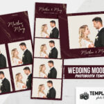 Moody Burgundy Photo Booth Template