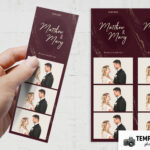 Moody Burgundy Photo Booth Template – Preview 2