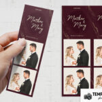 Moody Burgundy Photo Booth Template – Preview 3