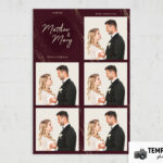 Moody Burgundy Photo Booth Template – Preview 4