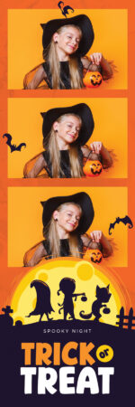 Modèle Halloween Trick or Treat pour photobooth – Bande photo 2x6