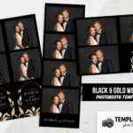 Black & Gold Wedding Photo Booth Template