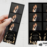 Black & Gold Wedding Photo Booth Template