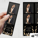 Black & Gold Wedding Photo Booth Template