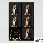 Black & Gold Wedding Photo Booth Template