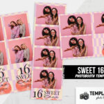 Retro Sweet 16th Photo Booth Template